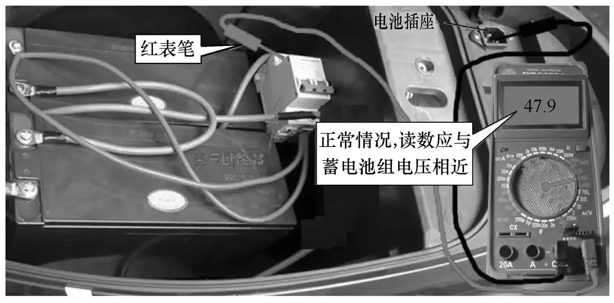 用万用表测量断路器正、负极